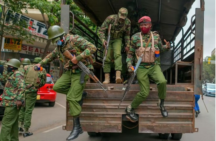 File image of Kenyan police officers.